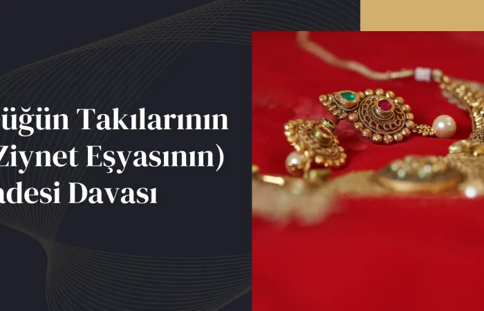 Ziynet Eşyalarının İadesi Davası