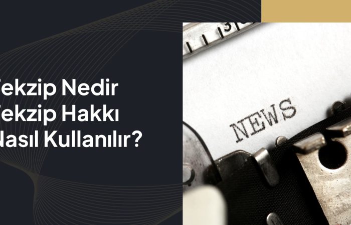 tekzip hakkı nasıl kullanılır