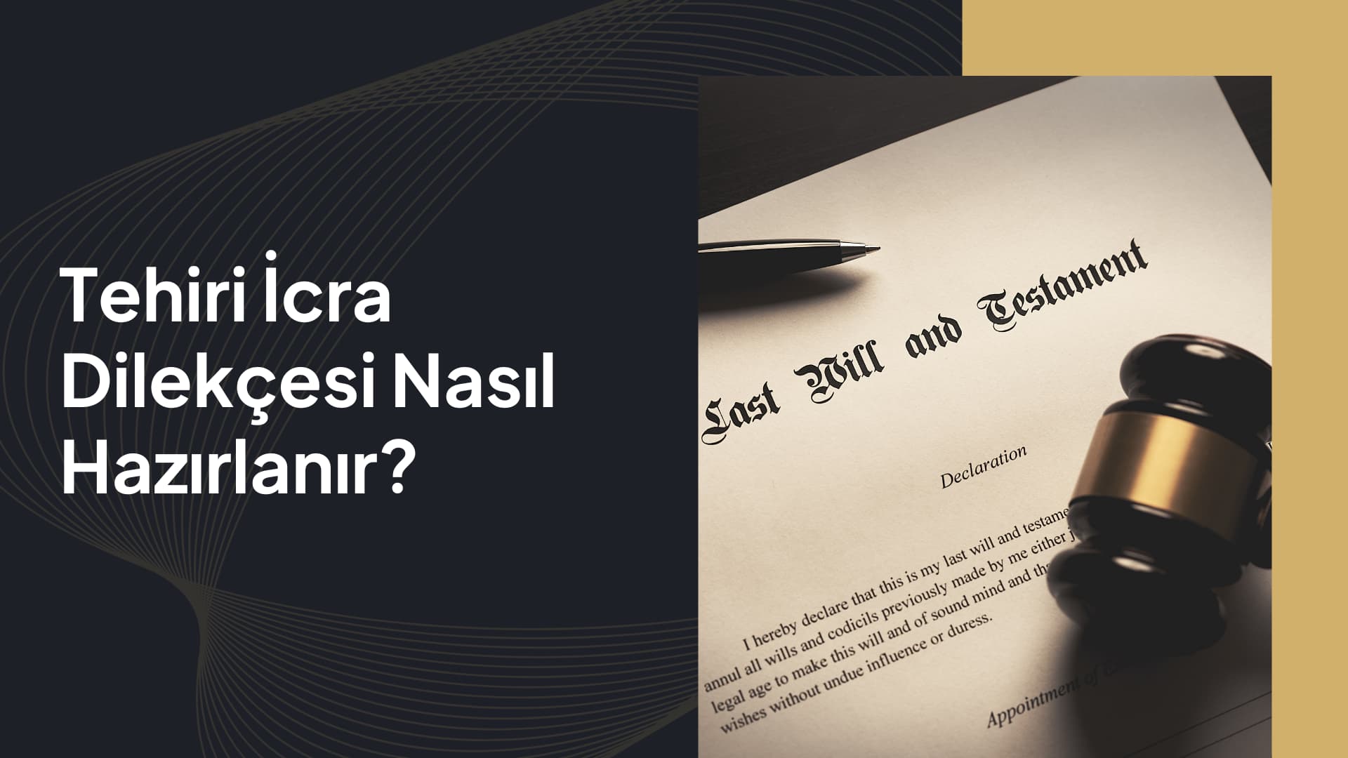 Tehiri İcra Dilekçesi Nasıl Hazırlanır