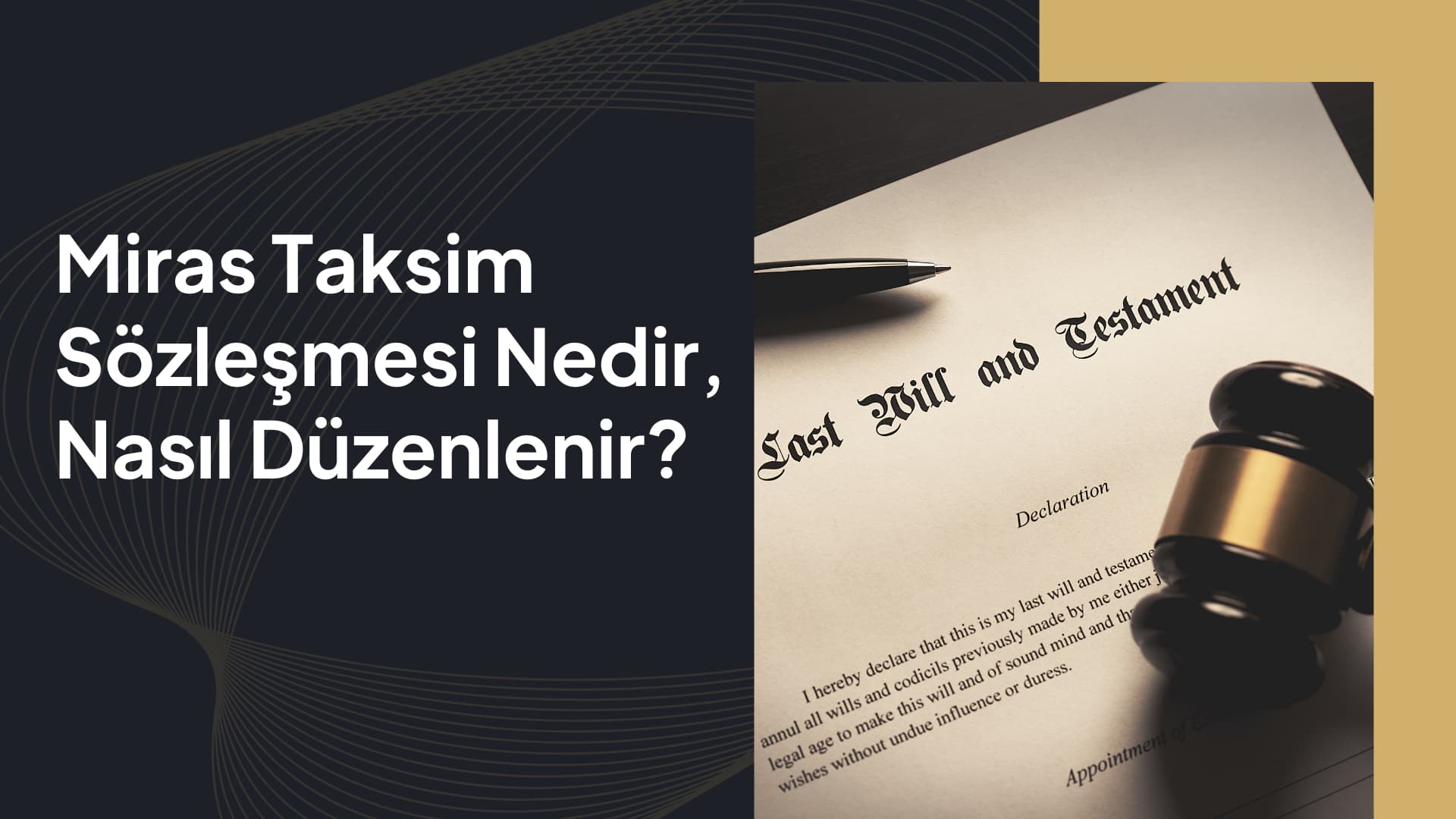miras taksim sözleşmesi nasıl düzenlenir