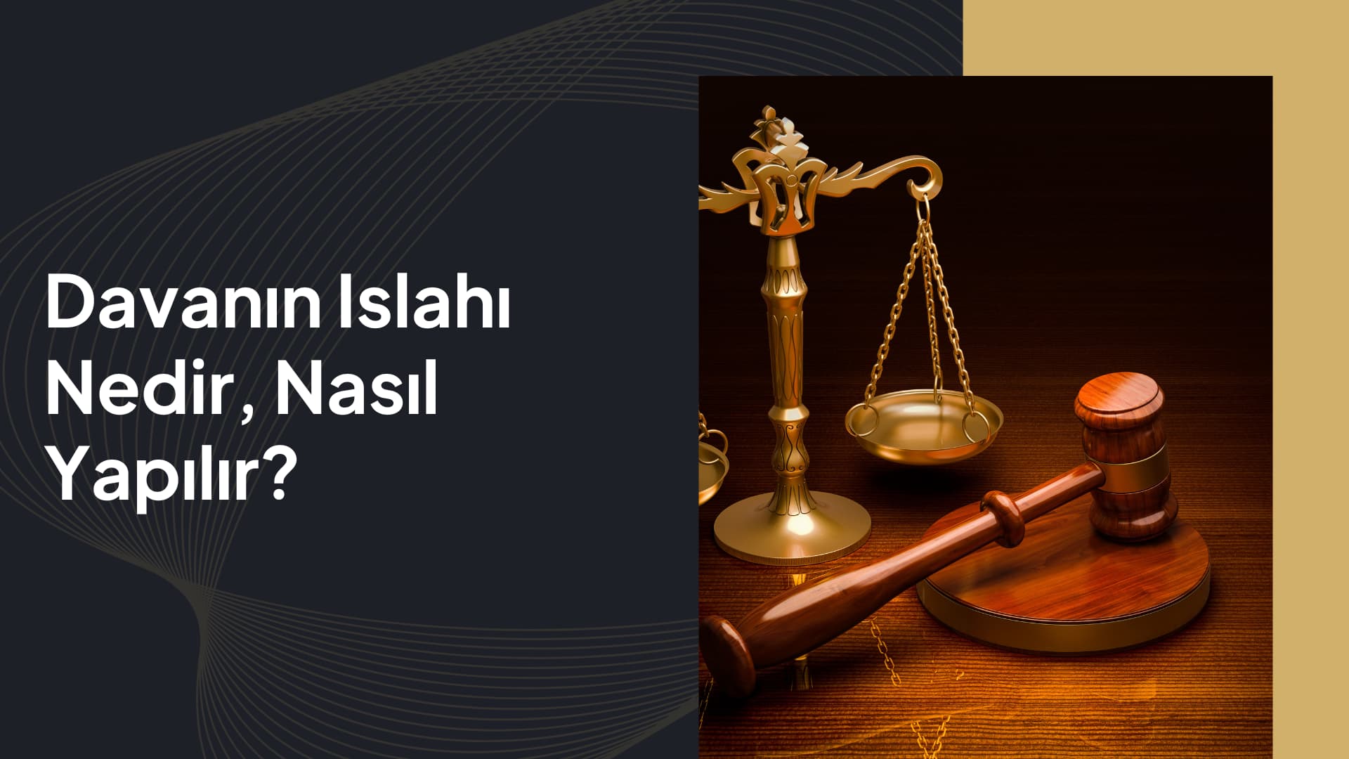 davanın ıslahı nasıl yapılır